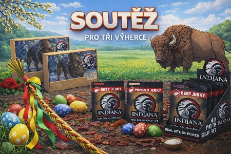 Soutěž o tři dárková balení Indiana Jerky na facebooku